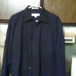 Men's black dress shirt